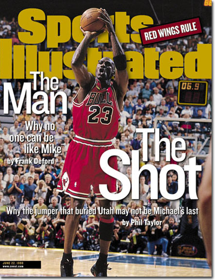 MJ's final shot as a Bull